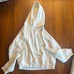 Oversized white TNA hoodie